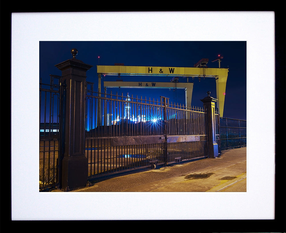 Harland and Wolff Cranes Frame Black