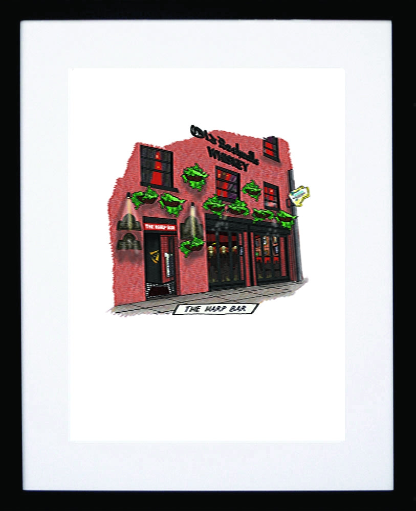 Pubs - The Harp Bar - Black Box Frame