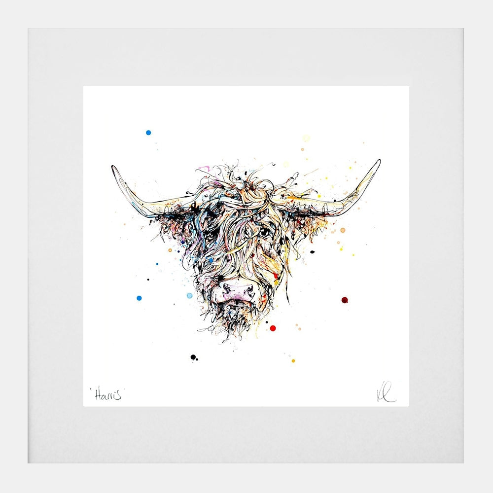 Print Open Edition Animals - Harris-30 x 30-White Box Frame (With Mount)