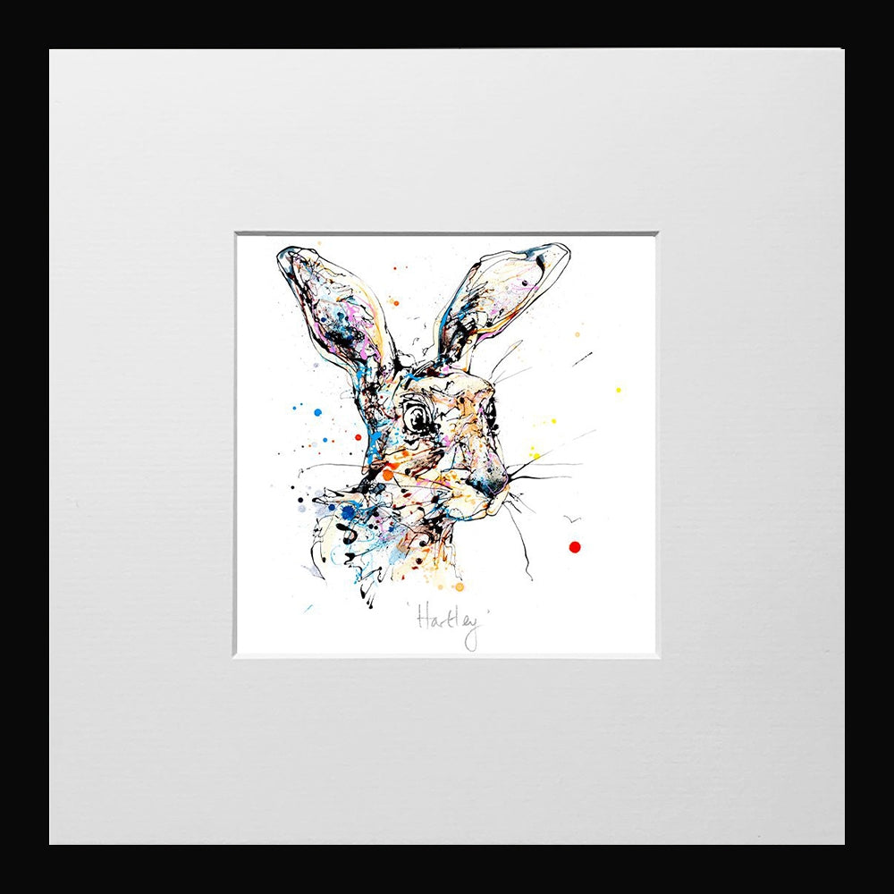 Print Open Edition Animals - Hartley-12 x 12-Small Flat Black Frame