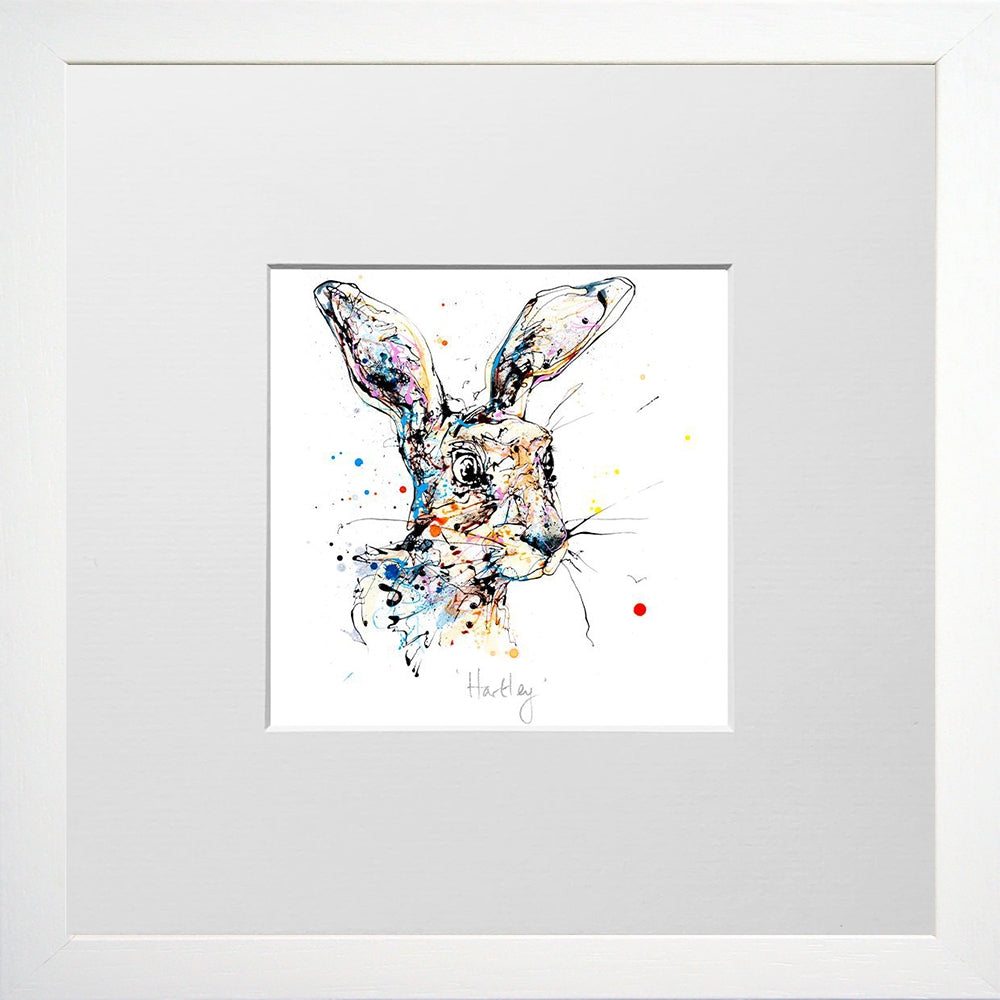 Print Open Edition Animals - Hartley-12 x 12-Small Flat White Frame