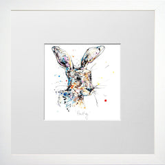 Print Open Edition Animals - Hartley-12 x 12-Small Flat White Frame