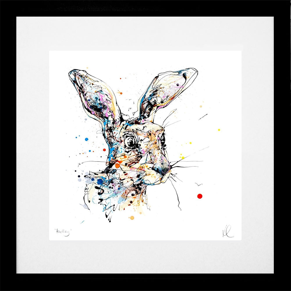 Print Open Edition Animals - Hartley-30 x 30-Black Box Frame (With Mount)