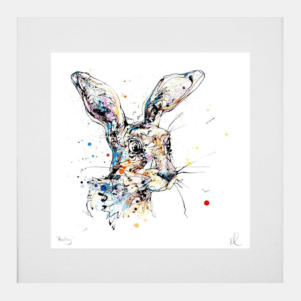 Print Open Edition Animals - Hartley-30 x 30-White Box Frame (With Mount)