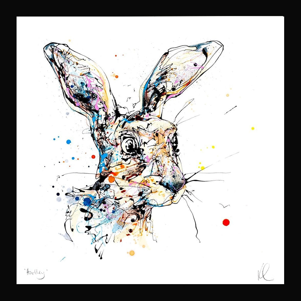 Print Open Edition Animals - Hartley-30 x 30-Black Box Frame (No Mount)