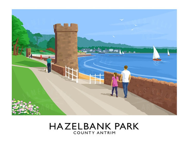 Co Antrim - Hazelbank Park-70 x 50-Unframed