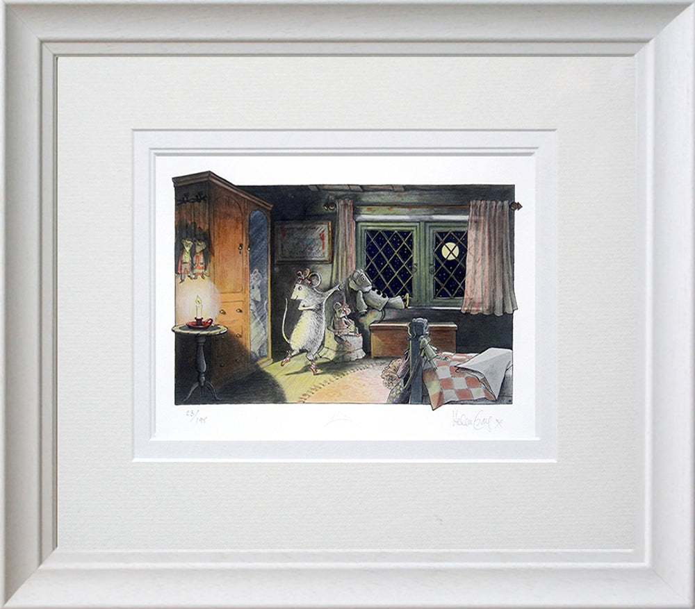 Angelina Is Too Excited To Sleep Framed