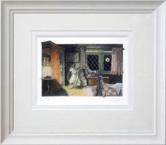 Angelina Is Too Excited To Sleep Framed