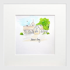 Helen's Bay Small Flat White Frame