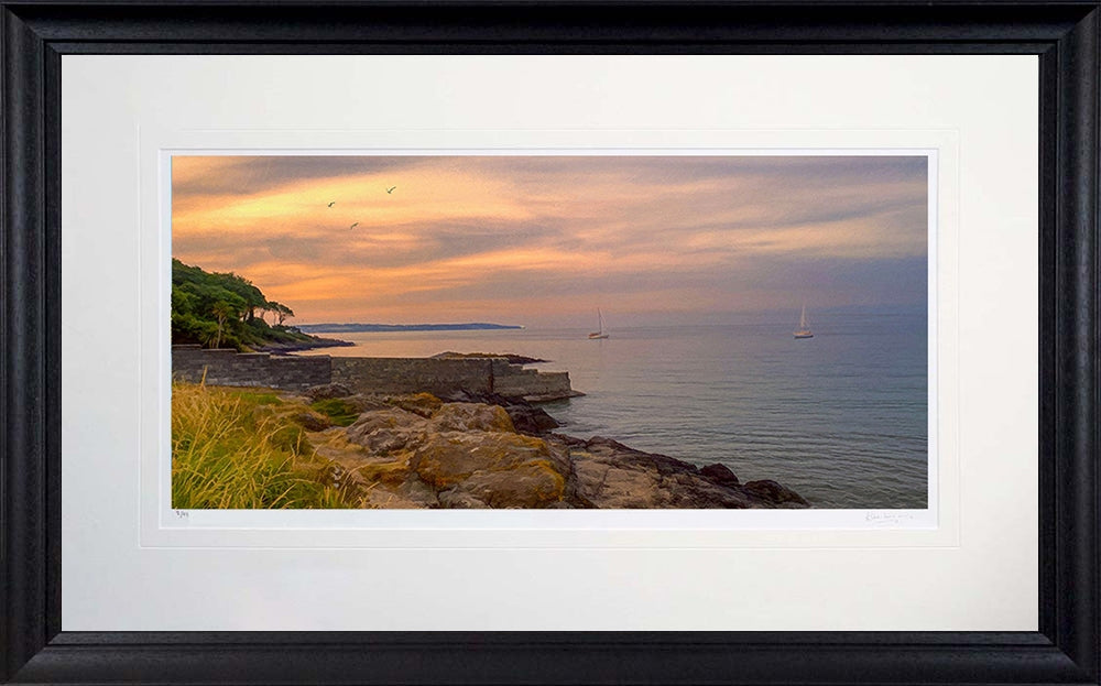 Co Down - Helen's Bay Towards Whitehead Black Scoop Frame