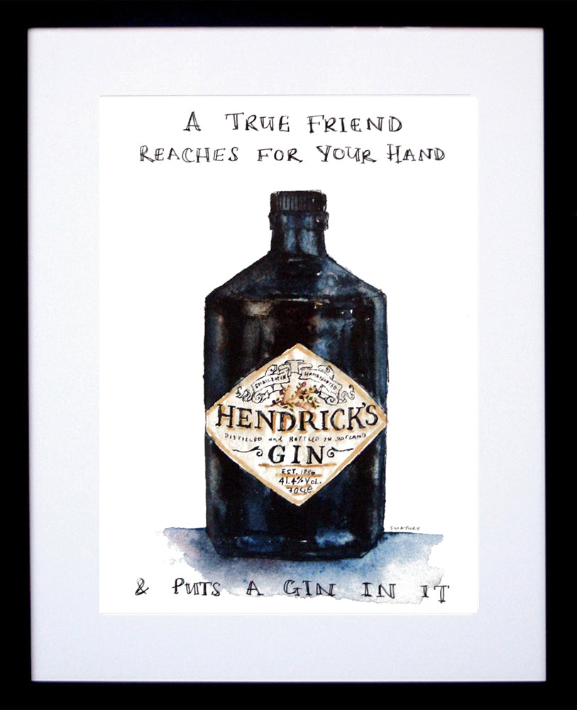 Drinks Gin - Hendricks Two Black Frame