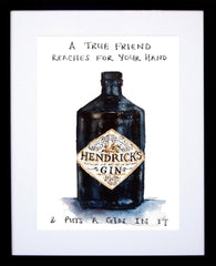 Drinks Gin - Hendricks Two Black Frame