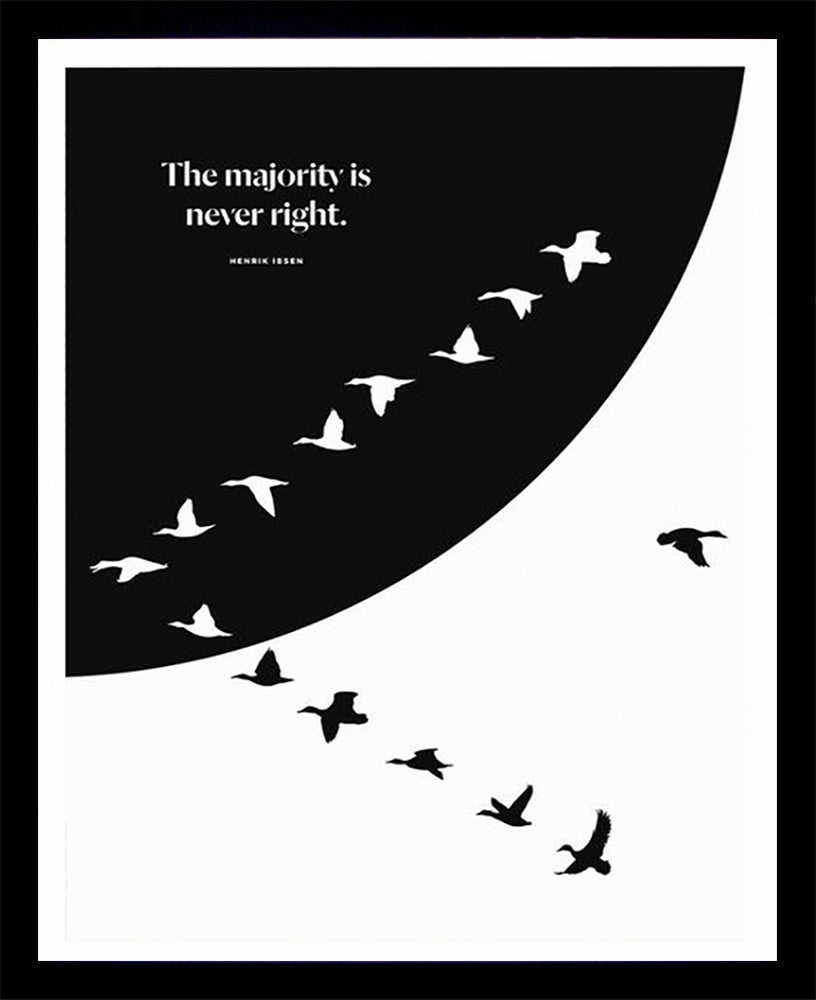 Henrik Ibsen - Majority Black Box Frame