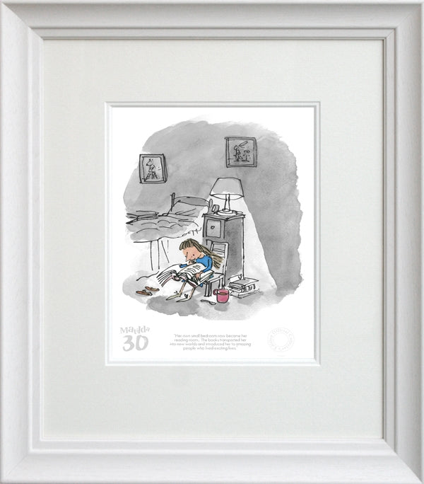 Roald Dahl Matilda 30th Anniversary - Her Own Small Bedroom Framed