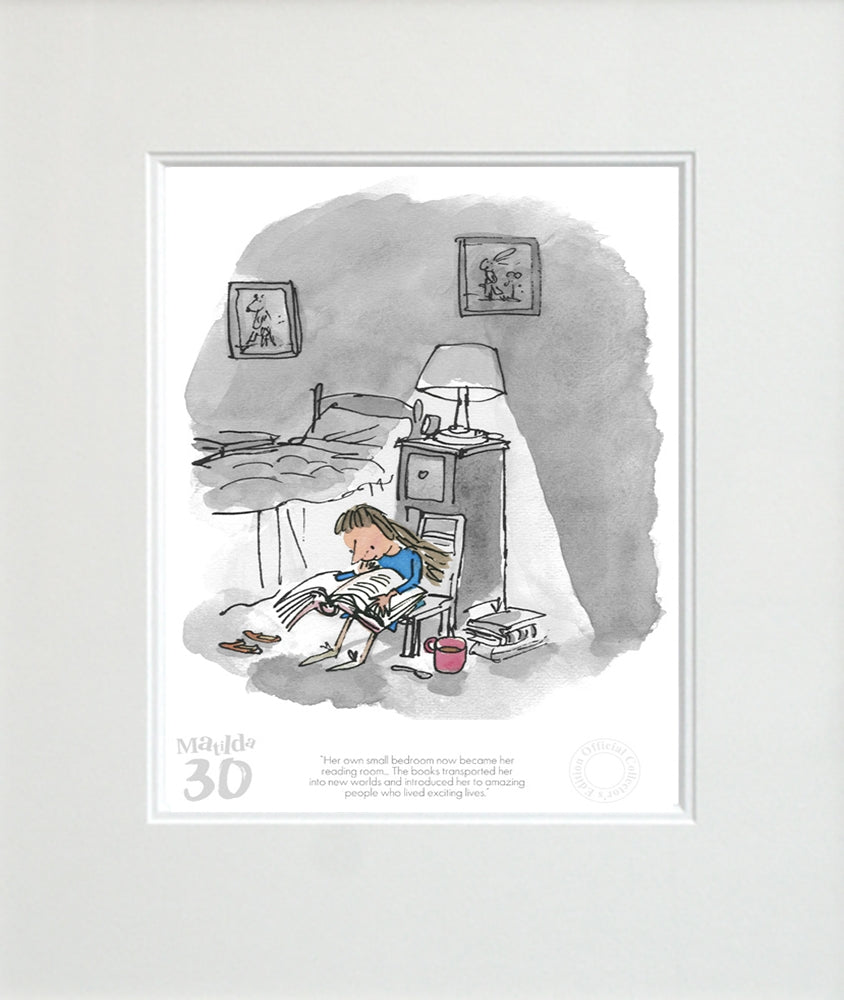 Roald Dahl Matilda 30th Anniversary - Her Own Small Bedroom Unframed