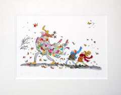 Quentin Blake - Her Lovely Patchwork Cloak Unframed