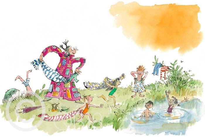 Quentin Blake - Her Overcoat Has Pockets Galore