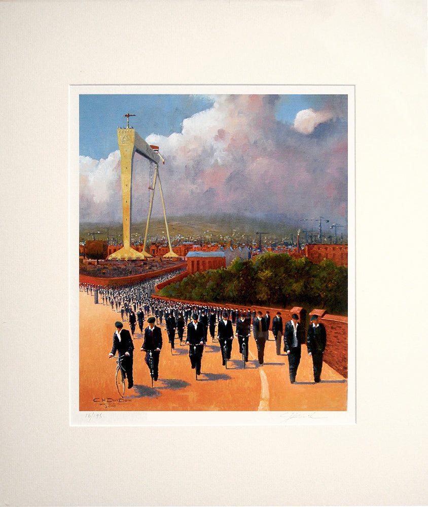 Print - Heres M'Da Now, H & W Belfast Unframed