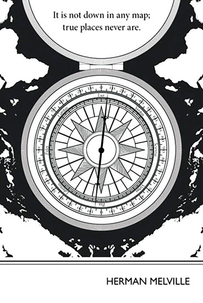 Herman Melville - Map -38 x 53.5-Unframed