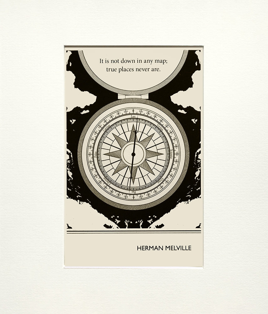 Postcard - Herman Melville - Unframed