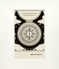Postcard - Herman Melville - Unframed