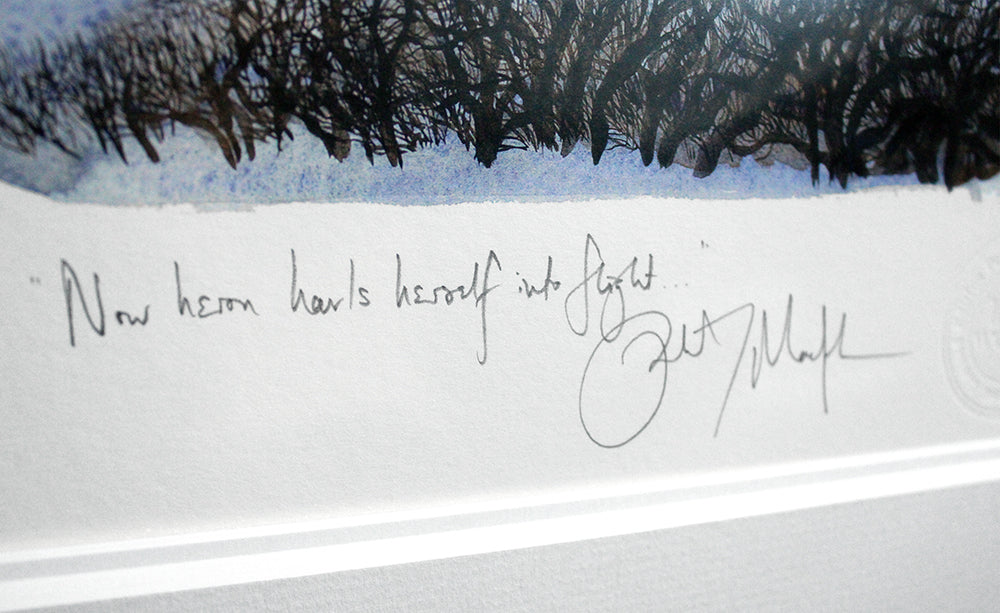 The Lost Words - Heron In Flight Premium Edition Artist Proof