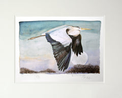 The Lost Words - Heron In Flight Premium Edition Artist Proof Unframed