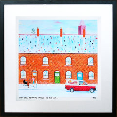 He's The Spitting Image Of His Da Framed 40 x 40