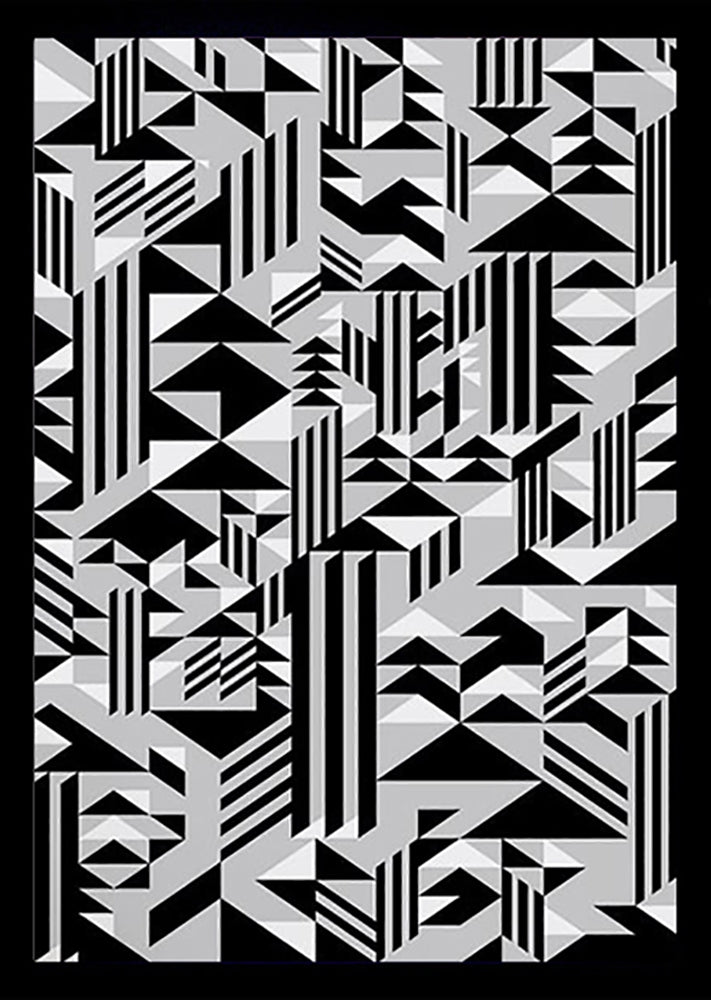 Pattern - Higher (Monochrome) Black frame