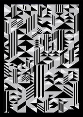 Pattern - Higher (Monochrome) Black frame