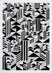 Pattern - Higher in Monochrome Frame White