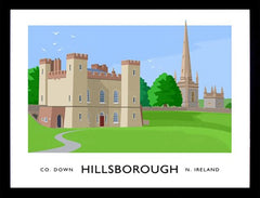 Co Down - Hillsborough Fort-70 x 50-Black Box Frame (No Mount)