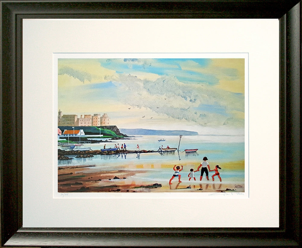 Happy Holidays At Portstewart Black frame