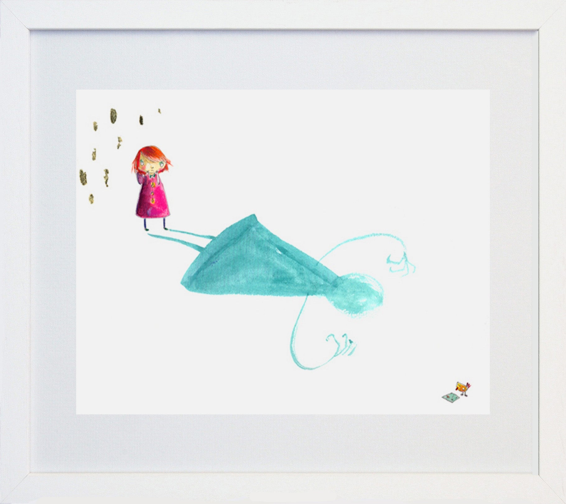 Holly's Shadow White Frame