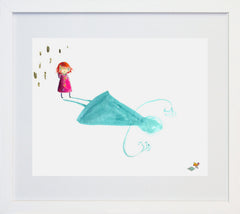 Holly's Shadow White Frame