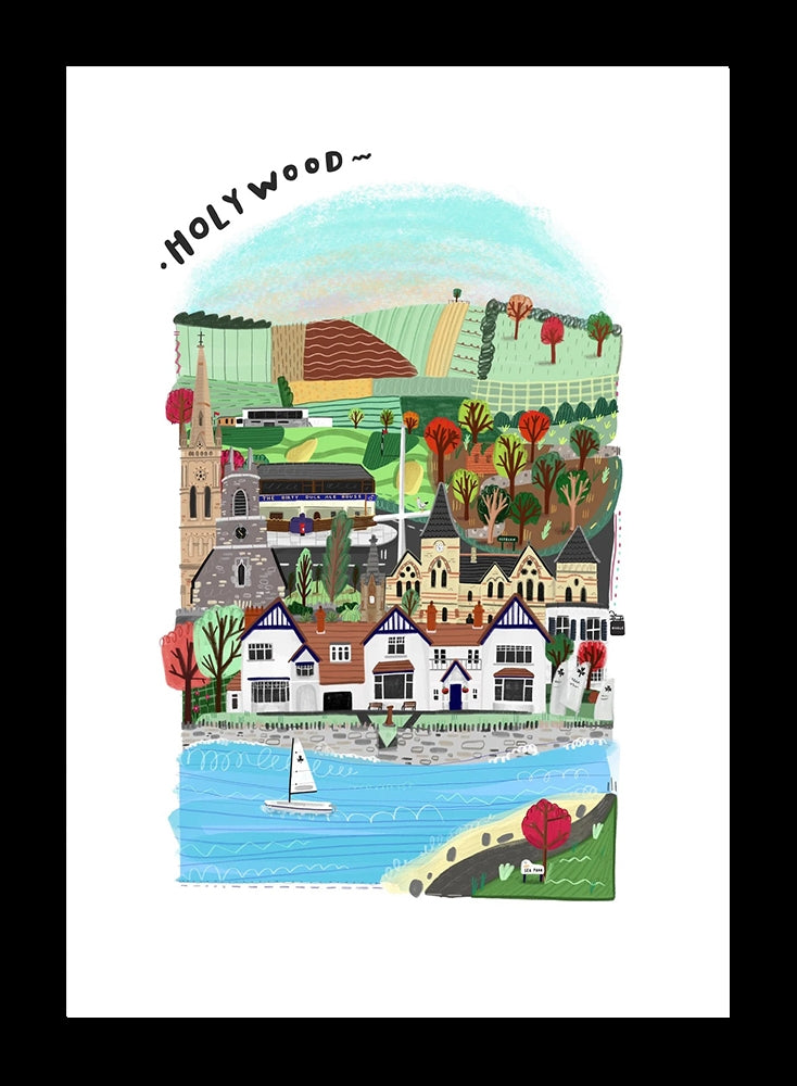 Places - Holywood - Black Frame