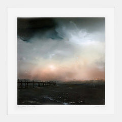 Print - Holywood Pier - White Box Frame