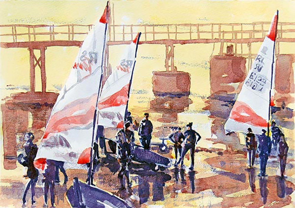 Co. Down - Retrieving the Dinghies RNIYC