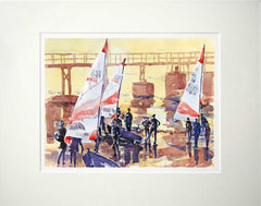 Retrieving the Dinghies RNIYC Unframed