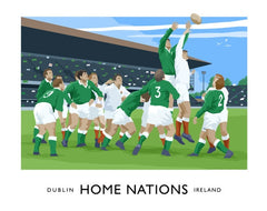 Sport - Home Nations Ireland v England Unframed 70x50