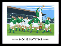 Sport - Home Nations Ireland v England Frame Black 40x30 No Mount