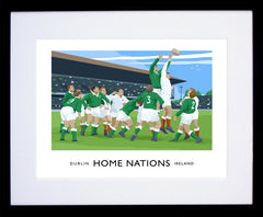 Sport - Home Nations Ireland v England Frame Black 40x30 With Mount
