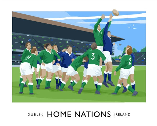 Sport - Home Nations Ireland v Scotland Unframed 70x50