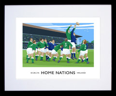 Sport - Home Nations Ireland v Scotland Frame Black 40x30 With Mount