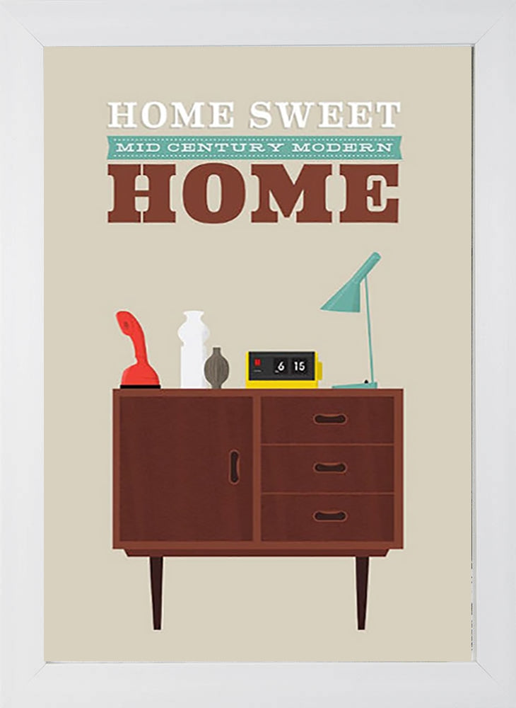 Home Sweet Home White Frame