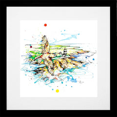 Print Open Edition Landscapes - Hook Lighthouse Black Box Frame (With Mount)