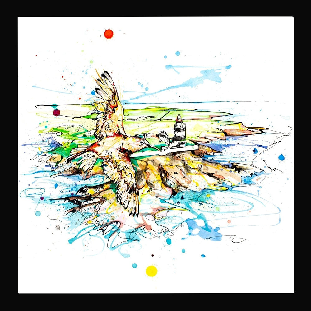 Print Open Edition Landscapes - Hook Lighthouse Black Box Frame (No Mount)