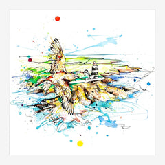 Print Open Edition Landscapes - Hook Lighthouse White Box Frame (No Mount)