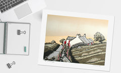 Linocut Print - Co Donegal Horn Head Donegal