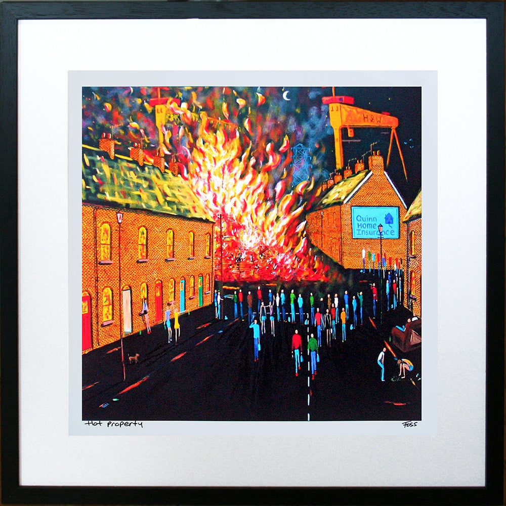 Hot Property Framed 40 x 40